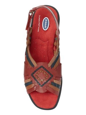 scholl leather sandals