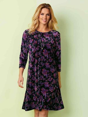 velour swing dress