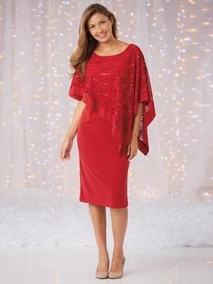 red lace cape
