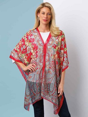 how to wear a poncho scarf