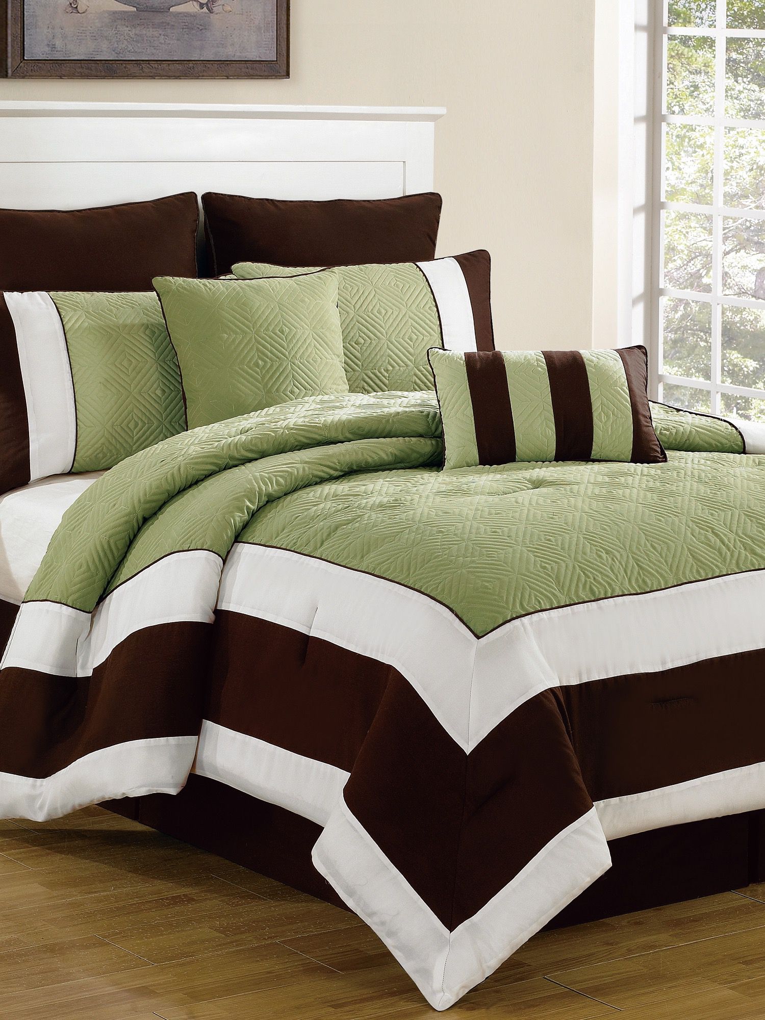Haband Hotel Style Quilted Oversize Overfilled Comforter Set