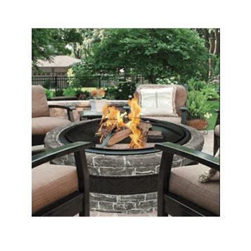 Haband Sun Joe 35 In Cast Stone Fire Pit W Dome Screen And