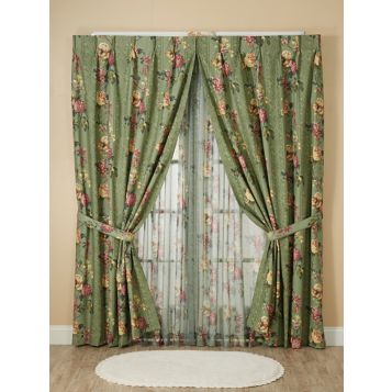 Haband Energy Saving Summit Park Pinch Pleat Thermal Drape Sets