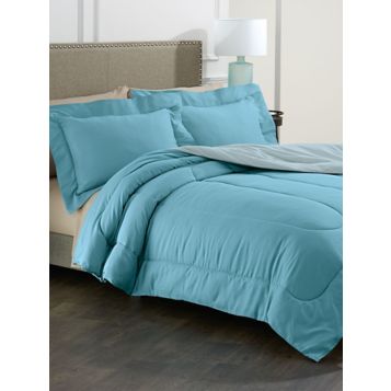 Haband Reversible Quilted Microfiber Comforter Solid