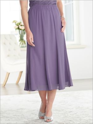 alex evenings chiffon skirt