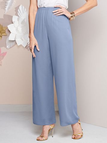 Alex Evenings Special Occasion Chiffon Pull-On Pants - Image 2 of 2
