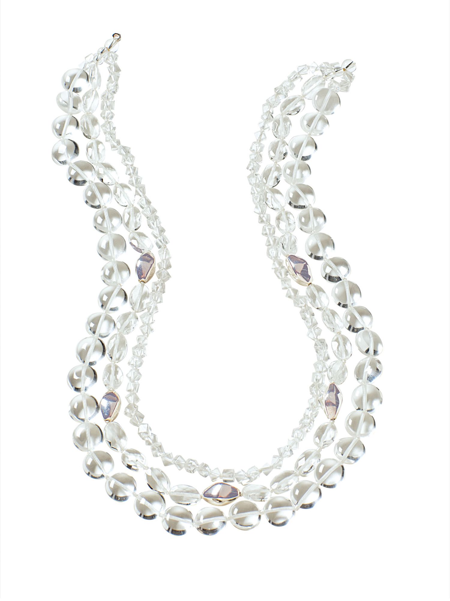 Multi Row Quartz Necklace