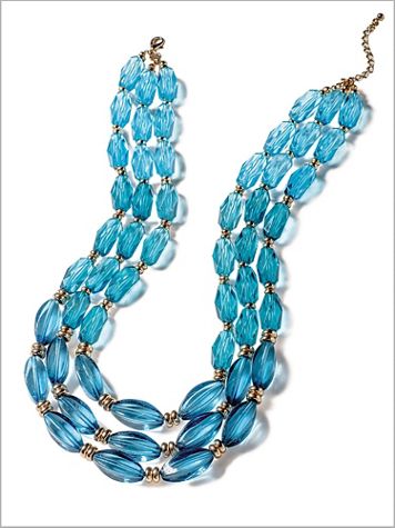 Ombre Tri Row Necklace - Image 1 of 1