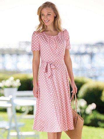 Women's Polka Dot Dress - Image 9 of 9