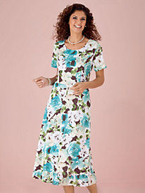Vicki Wayne?; Floral-print Knit Dress | Myjam