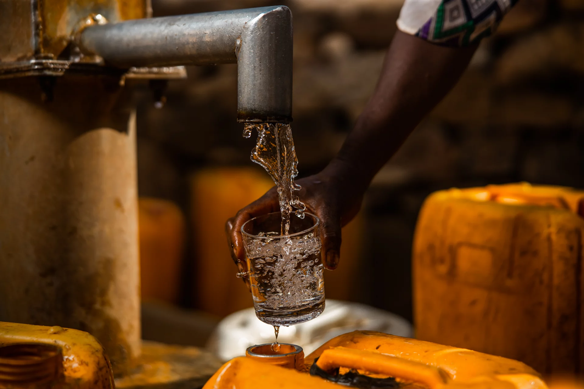 Image of clean drinking water in Ethiopia