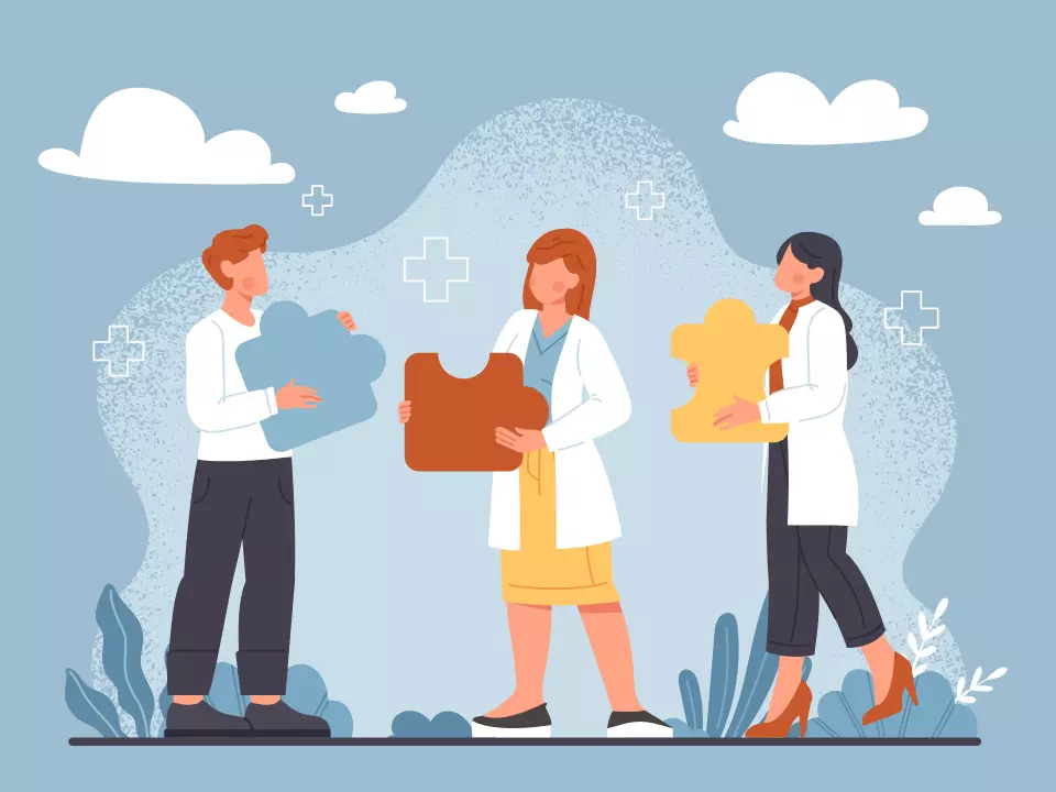 Doctor writing article