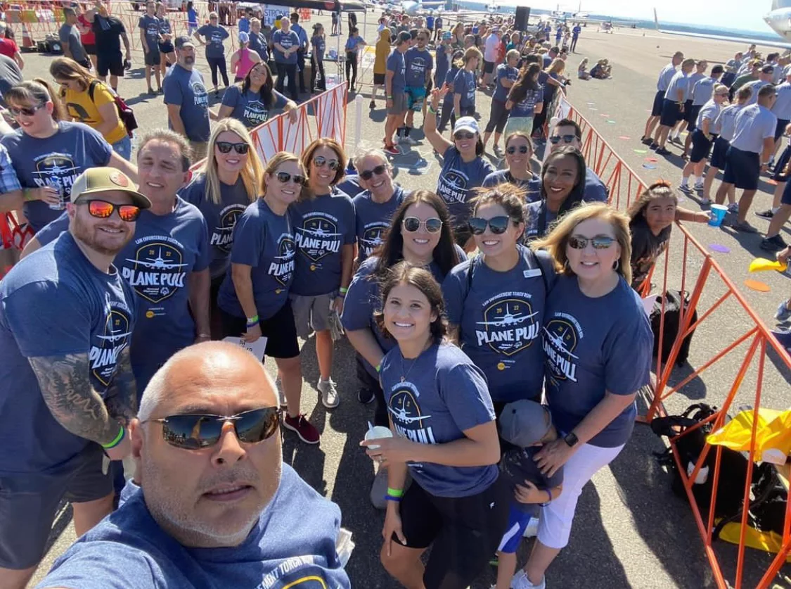 Volunteer team at the Special Olympics