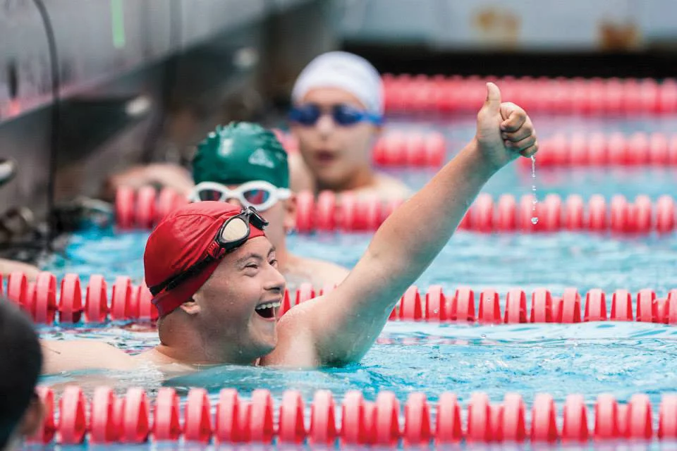 Volunteer team at the Special Olympics