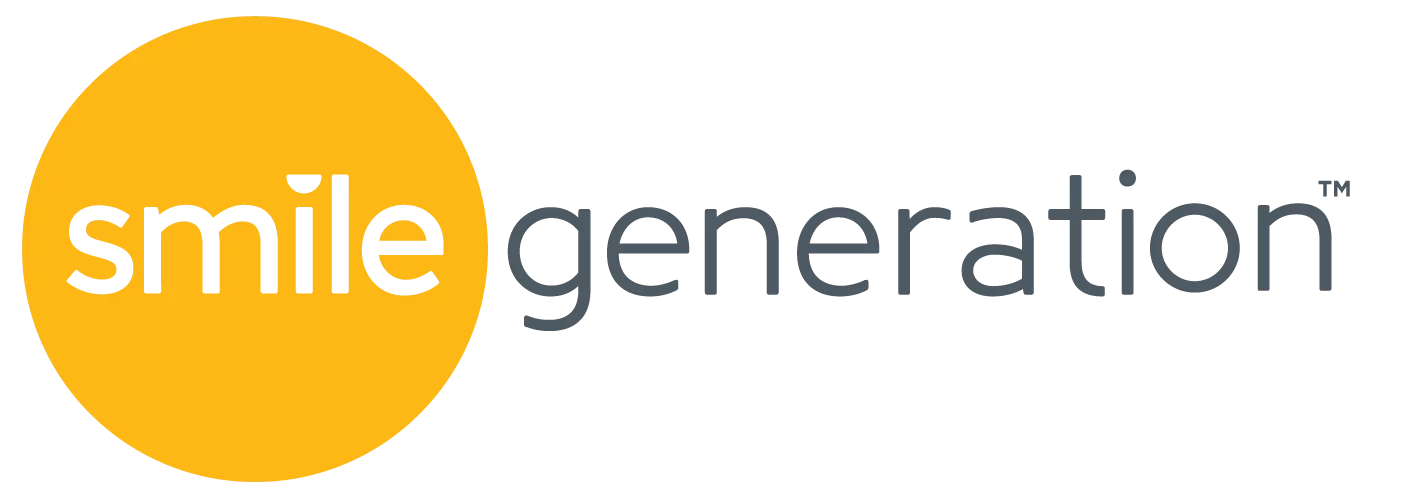 white Smile Generation navigation logo