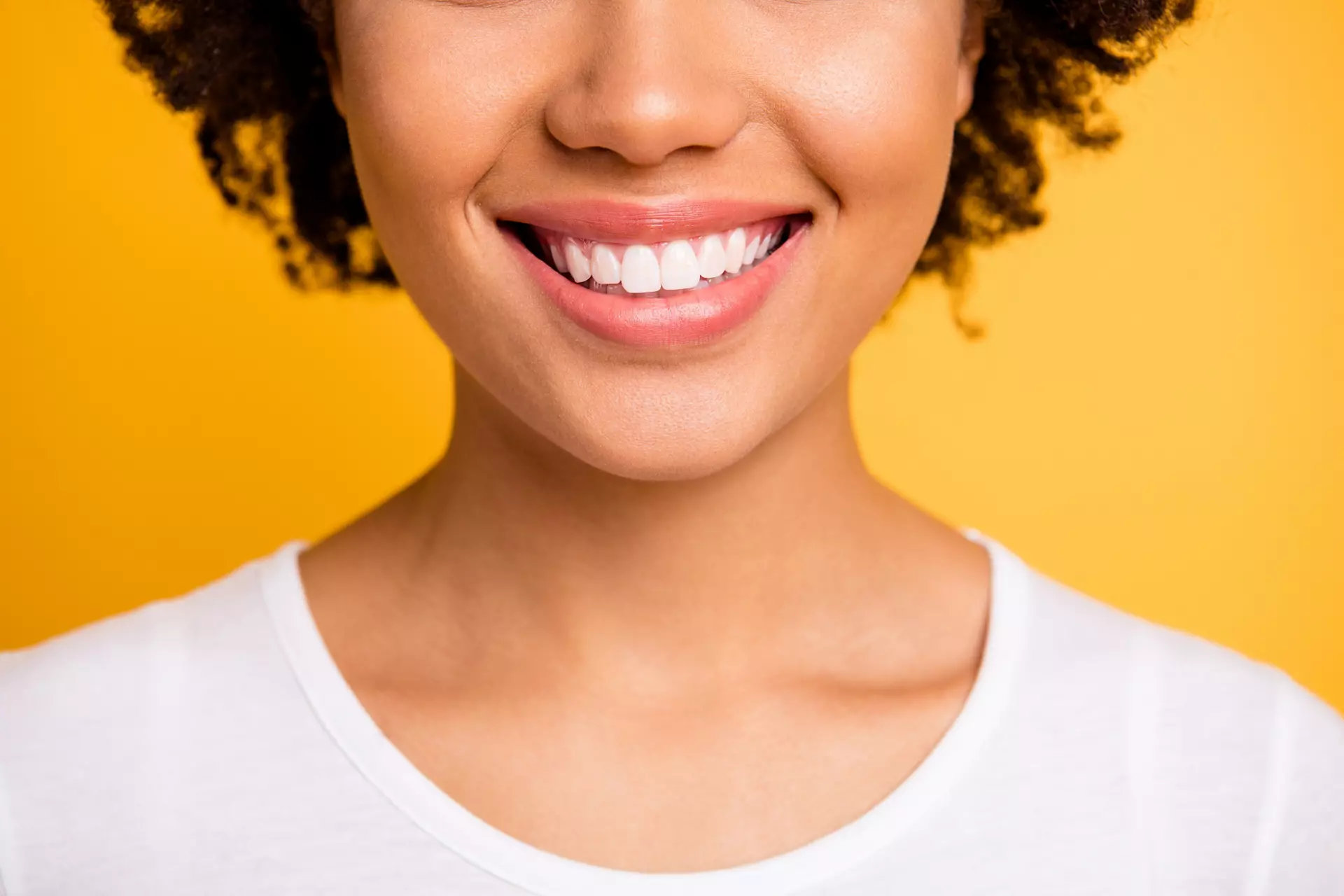 Woman with smile