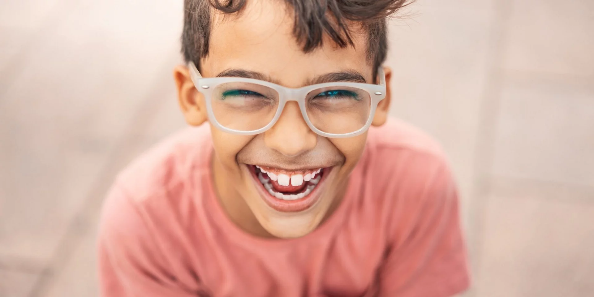 Boy with glasses