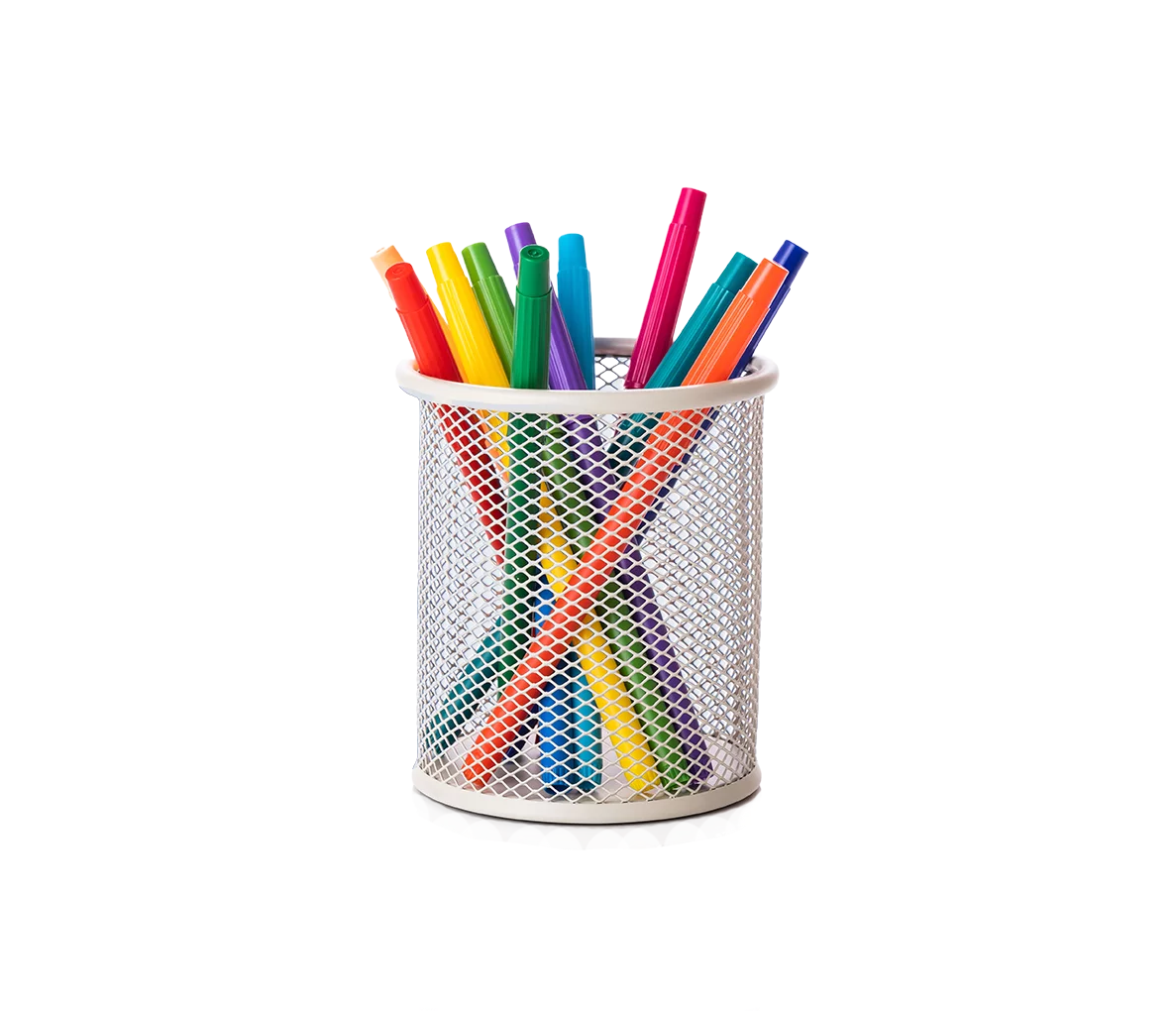 Cup full of markers