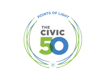 The Civic 50 Points of Light logo