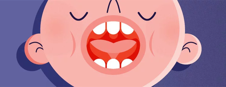 Person with frenectomy