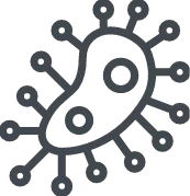 black and white bacteria 