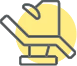 a lit cigratte bud inside of a yellow circle.