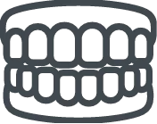 black and white dentures