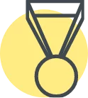 medal upright