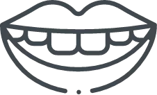 black and white smile 