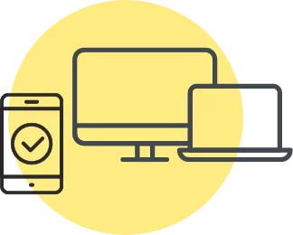 electronic devices grouped together