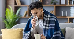 Man with cold