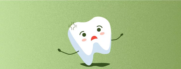 Shocked and annoyed tooth