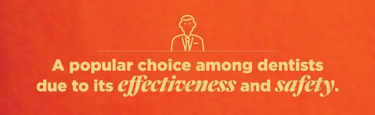 Infographic: A popular choice among dentists due to its effectiveness and safety