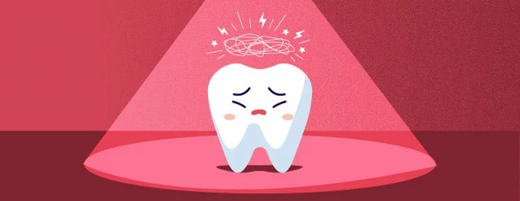 Dizzy tooth under a spotlight