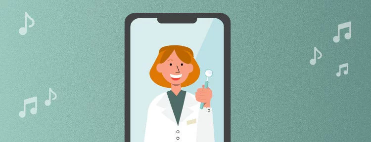 dentist video on cell phone