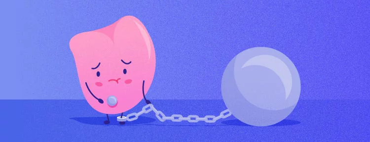 tongue with ball and chain