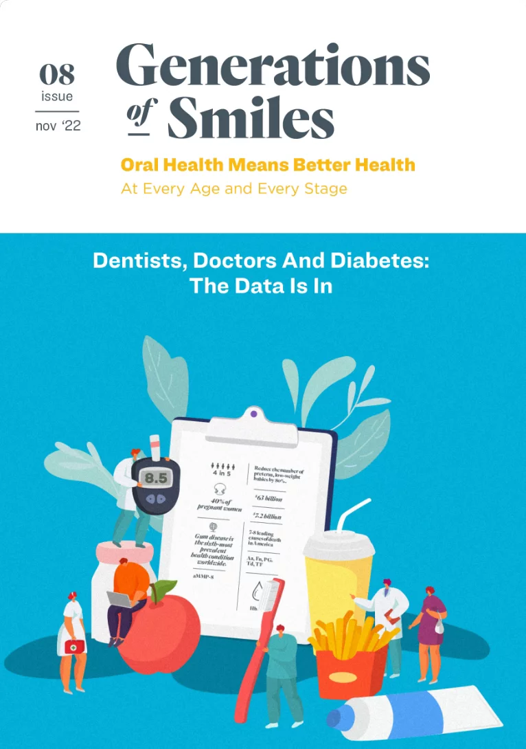 Generations of Smile Issue 8: Dentists, Doctors, and Diabetes Magazine Cover