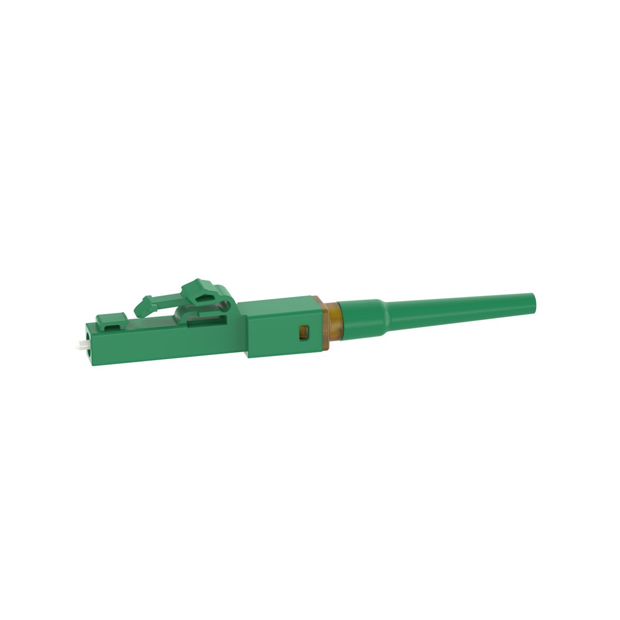 a green connector for fiber splicing