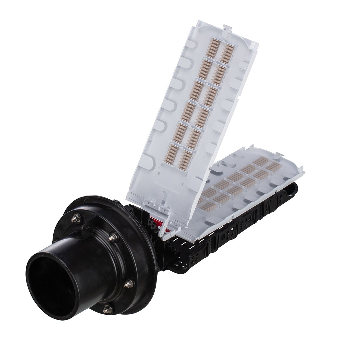 Snap on splice module