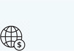  Globe with dollar sign in circle