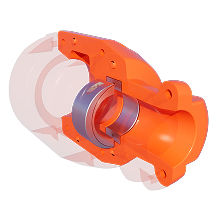 Round steel inserts that fit inside bend restrictors to add weight