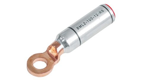 Bimetallic compression terminal