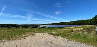 Solar project outside construction field  