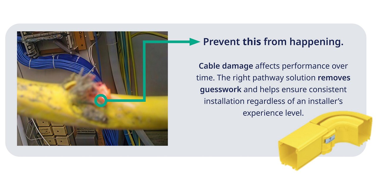 Damaged Fiber Optic Cable