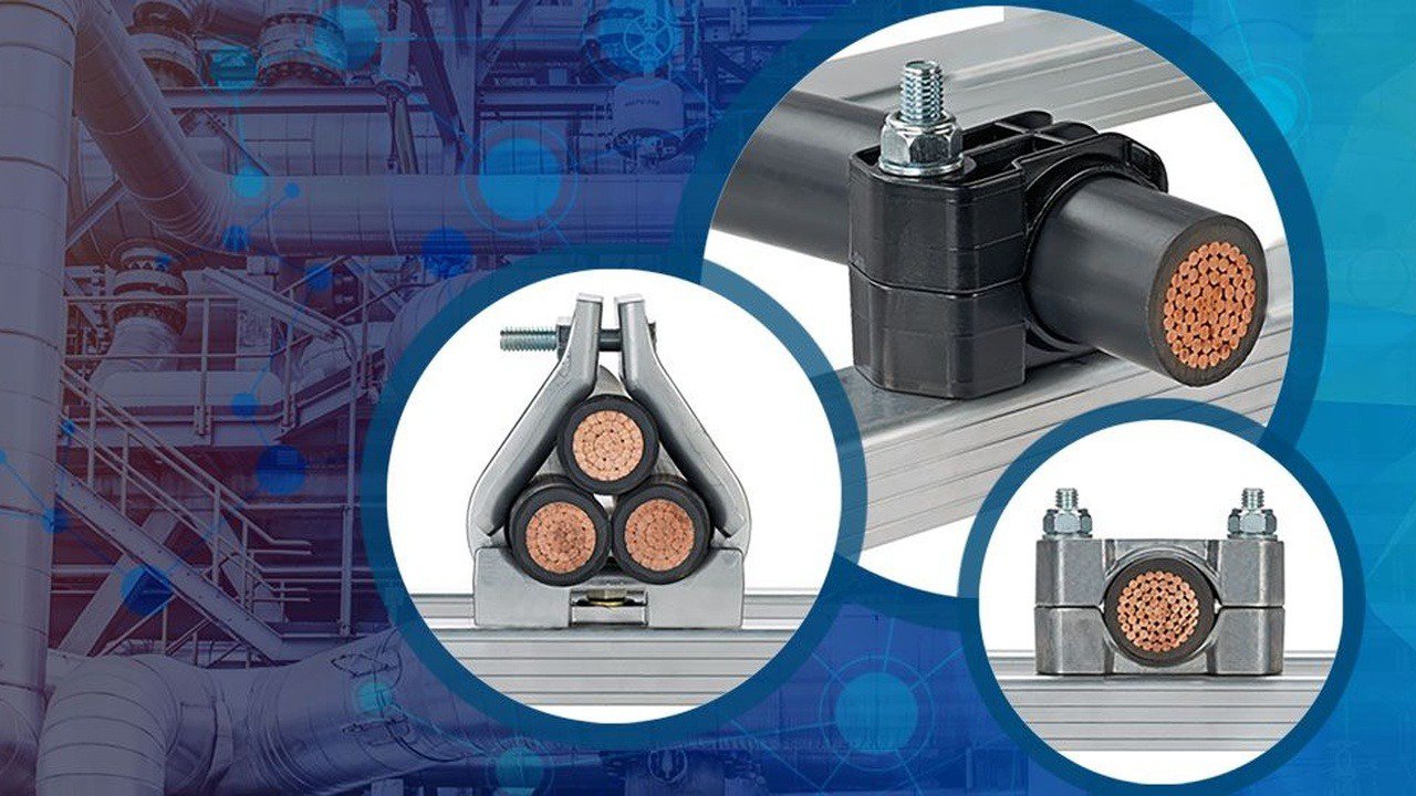 Cross section of cable cleats