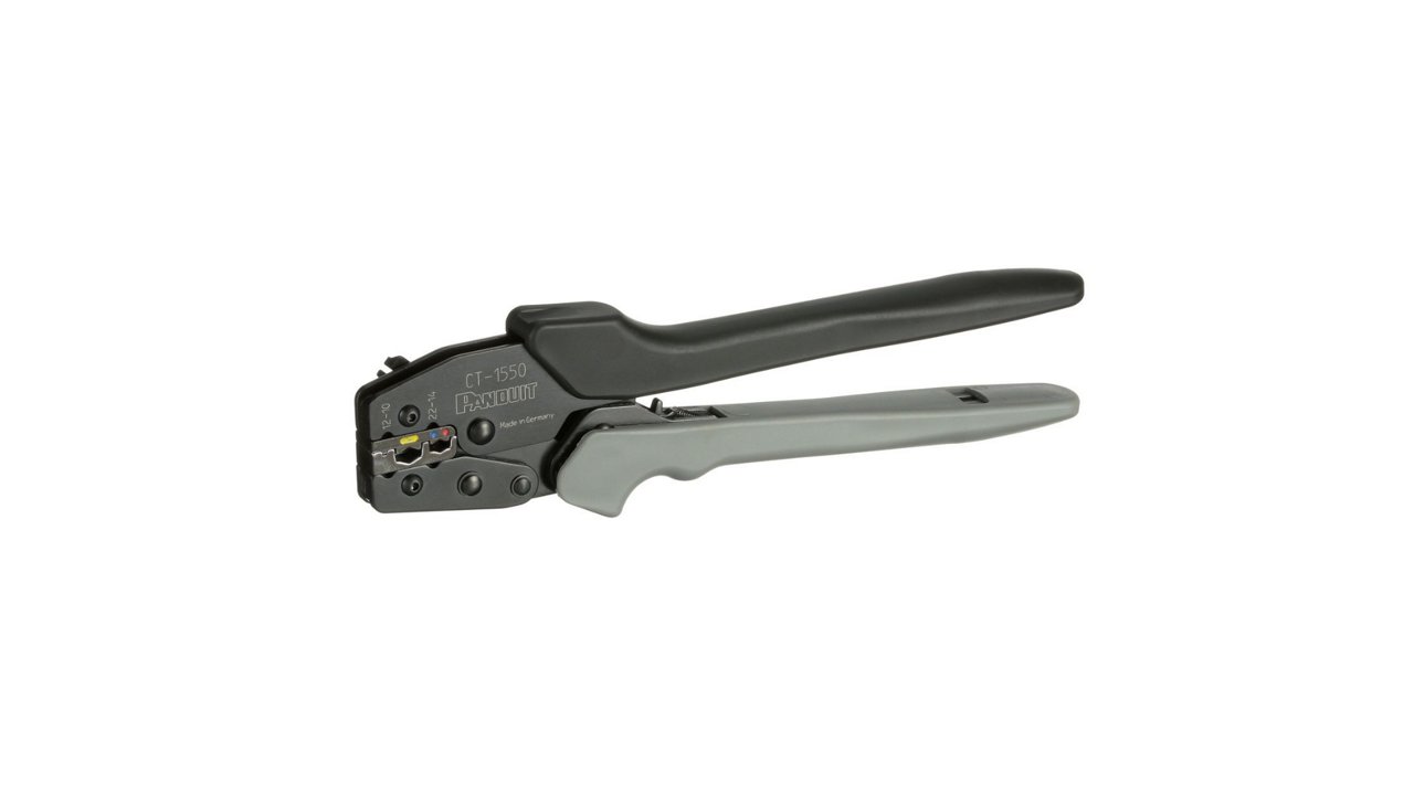 A close-up of a black wire stripper hand tool