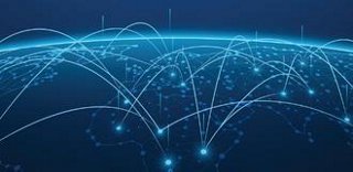 A photo showcasing the many data connections throughout the world