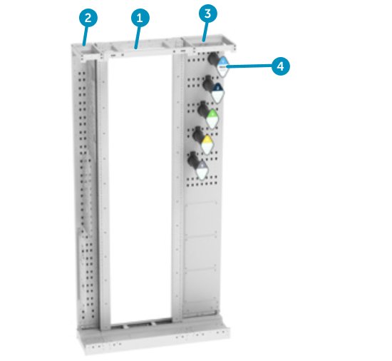 FlexCore™ Optical Distribution Frame configuration (Single Cross Connect)