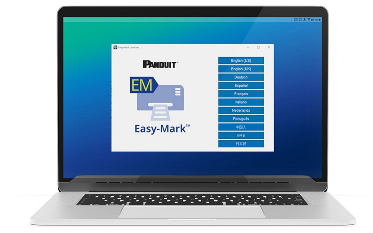 Laptop featuring EasyMark software