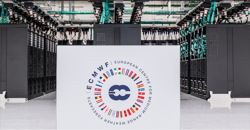 ECMWF sign in front of data center